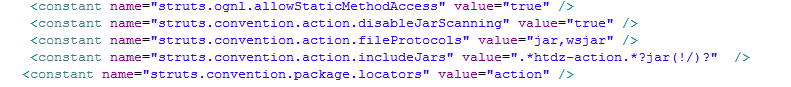 ����struts2��conventionɨ��jar�е�action�й�����