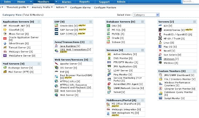 【J2EE性能分析篇】ManageEngine ApplicationsManager的使用