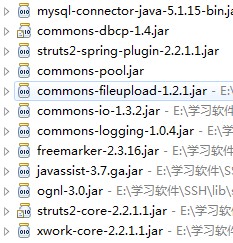 struts2+Hibernate+spring整合有关问题(错误)