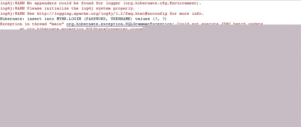 Hibernate����ʱ�ĳ��ֵ��й�����