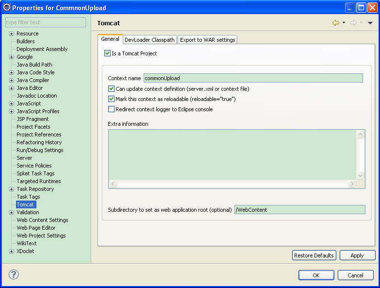J2EE�����ｨ Eclipse+tomcat
