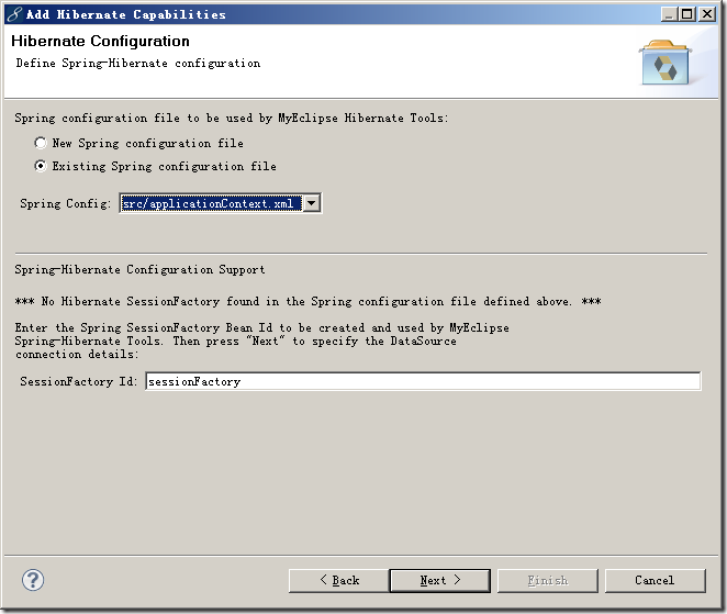 用MyEclipse10筹建SSH框架 Struts Spring Hibernate(转)