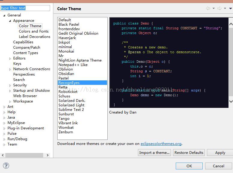 myeclipse��������ɫ�ʴ��䱣������