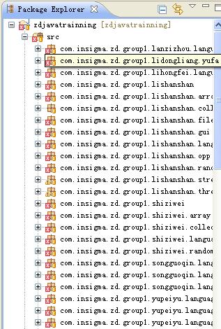 MyEclipse����Ŀ�İ���νṹ�й�����