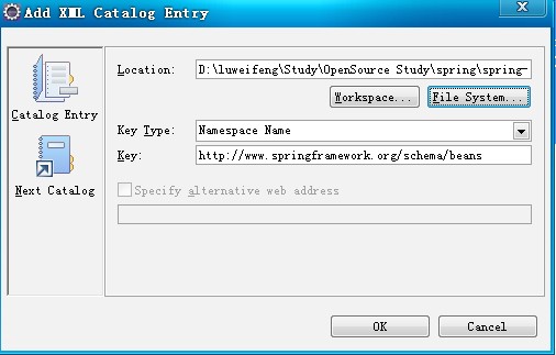 批改Eclipse配置,使得在配置文件中完成自动完成功能