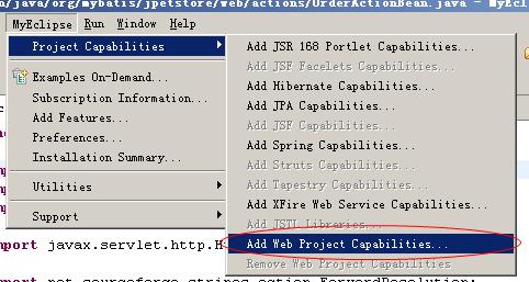 将jpetstore6支配到myeclipse开发环境中