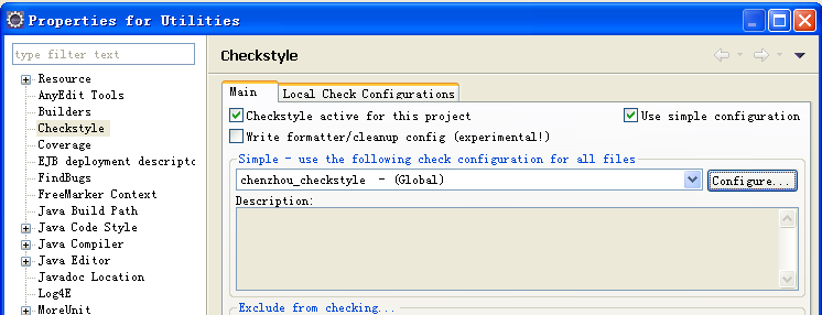 ����췶ϵ�У�������Eclipse Checkstyle����