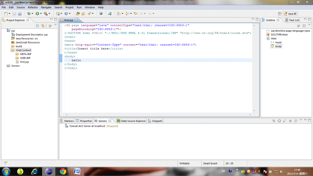 eclipse��EE�棩��׫jsp�������Ķ�ȥ��(�߷�)