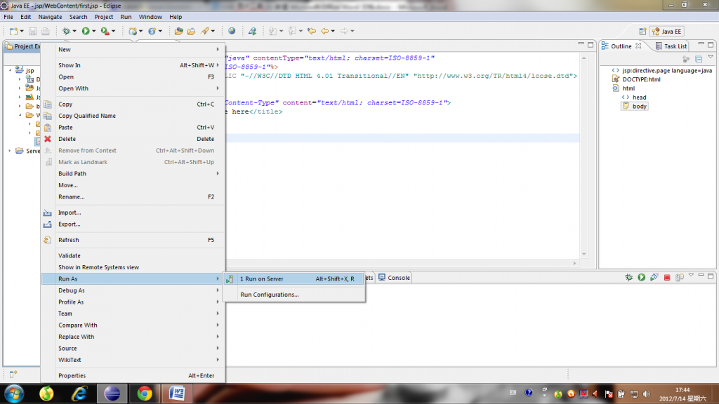 eclipse��EE�棩��׫jsp�������Ķ�ȥ��(�߷�)