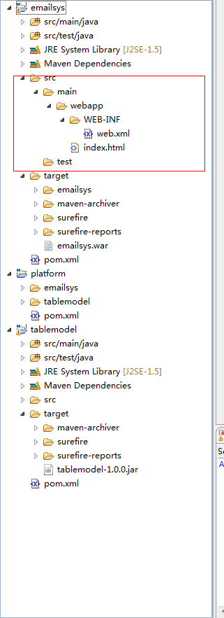 ��eclipse�����ģ��maven��Ŀ