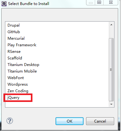 Eclipse3.7 离线装配Aptana Studio 3并支持jquery提示功能