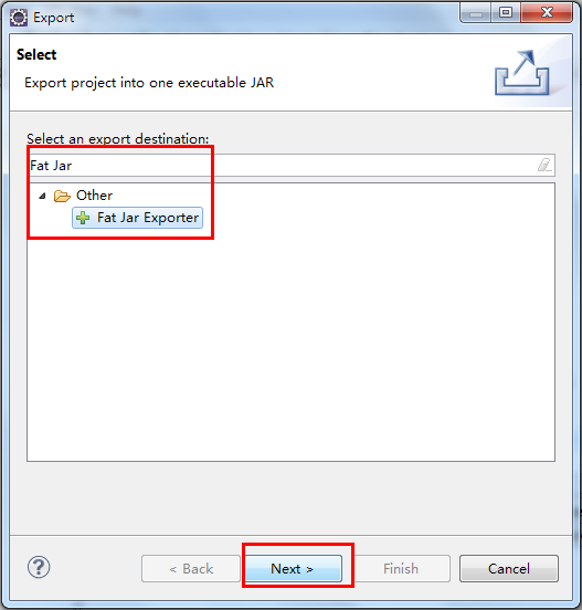 Eclipse�д����ֱ��ִ�е�java���̣�Eclipse��FatJar������ʹ��)