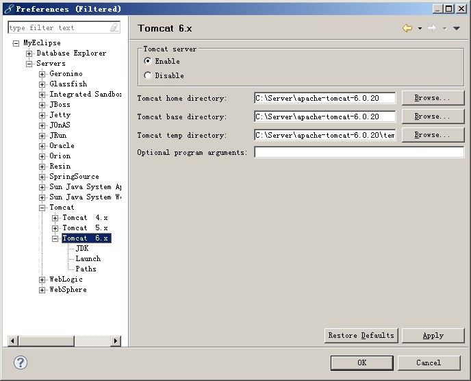 MyEclipse�䱸Tomcat����ϸ��ͼ��̳�