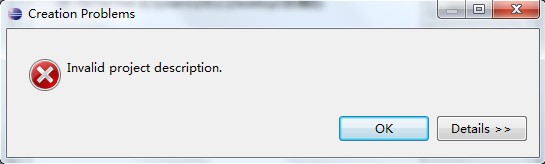 eclipse������Ŀʱ���������й����⡰invalid project description��