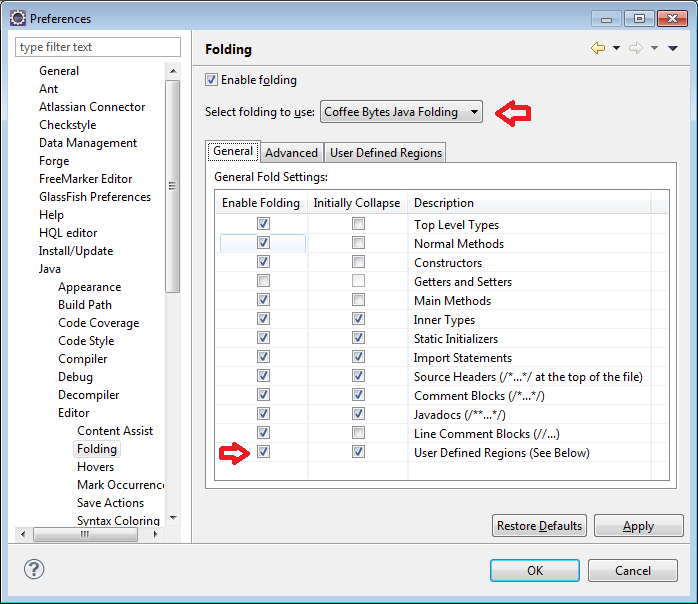 A eclipse foding plugin - Coffee Bytes