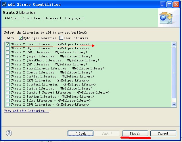 SSH在MyEclipse 8.5上整合详细步骤  (Struts2.1+Spring3.0+Hibernate3.3)
