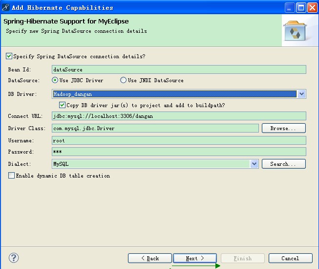 SSH在MyEclipse 8.5上整合详细步骤  (Struts2.1+Spring3.0+Hibernate3.3)