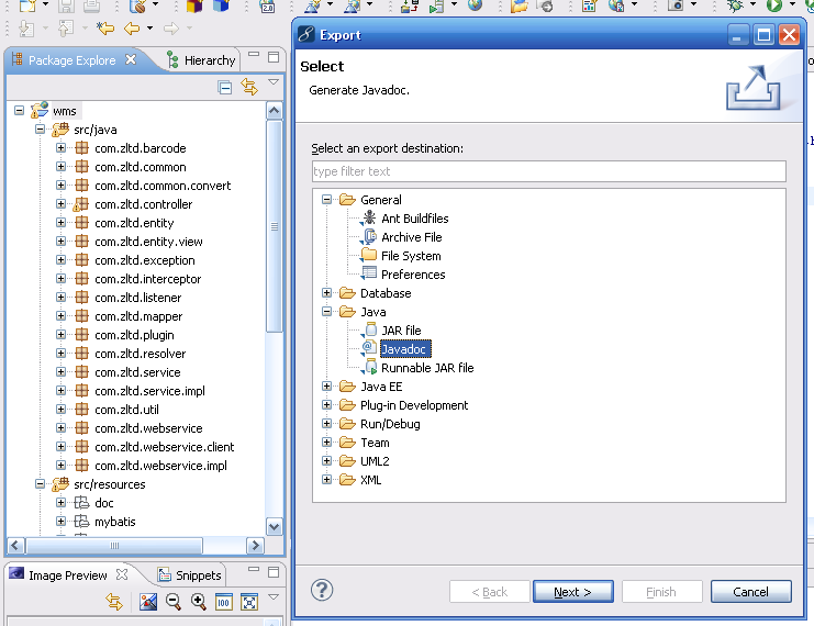 MyEclipse������Javadoc ʵ�ʲٻ��ƽ�