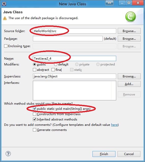 Javaʵ����10������ʹ��Eclipseд����