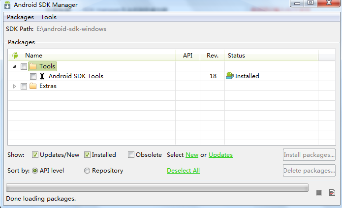 SDK managerû���ҵ���׿��