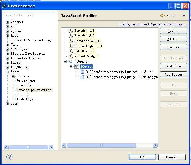 MyEclipse8.5�䱸jQuery���-Spket