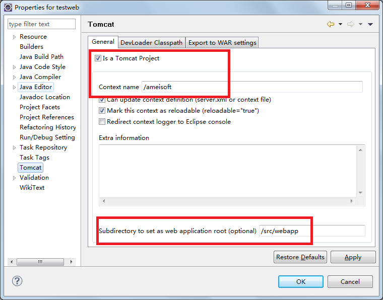 ��eclipse���䱸tomcat�����þ�������Tomcat