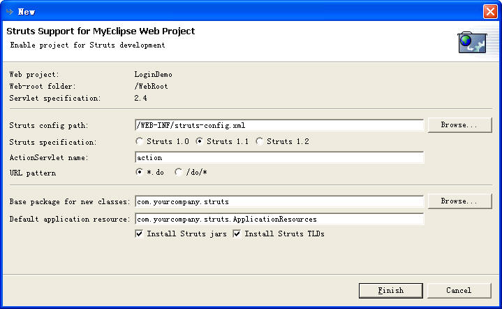 Eclipse+MyEclipsestrutsһķת