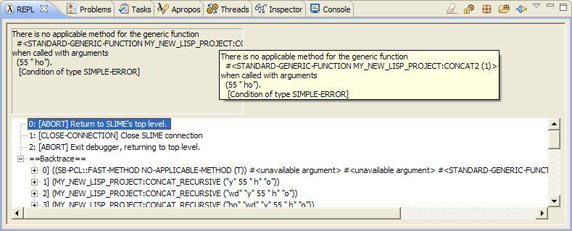 施用 Cusp Eclipse 插件开发 Lisp 应用程序