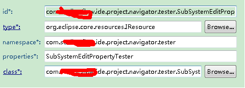 eclipse �������������No property tester contributes a property.