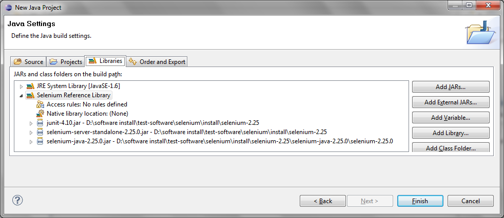 ��Eclipse���䱸Selenium�Ŀ�������