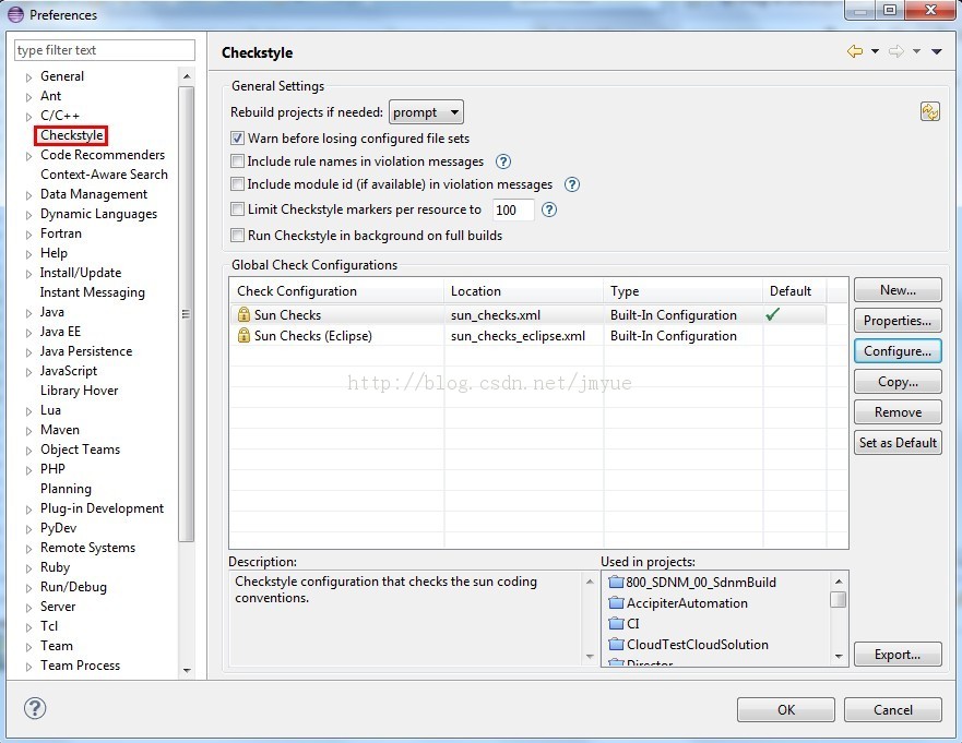 ��תEclipse �� �Զ�����췶��鹤��Checkstyle