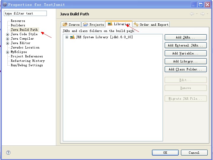 MyEclipse���������ļ���.jar���ķ���
