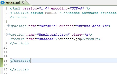 ���ֹ���ssh����ʱstruts.xml�е�action����ע���������