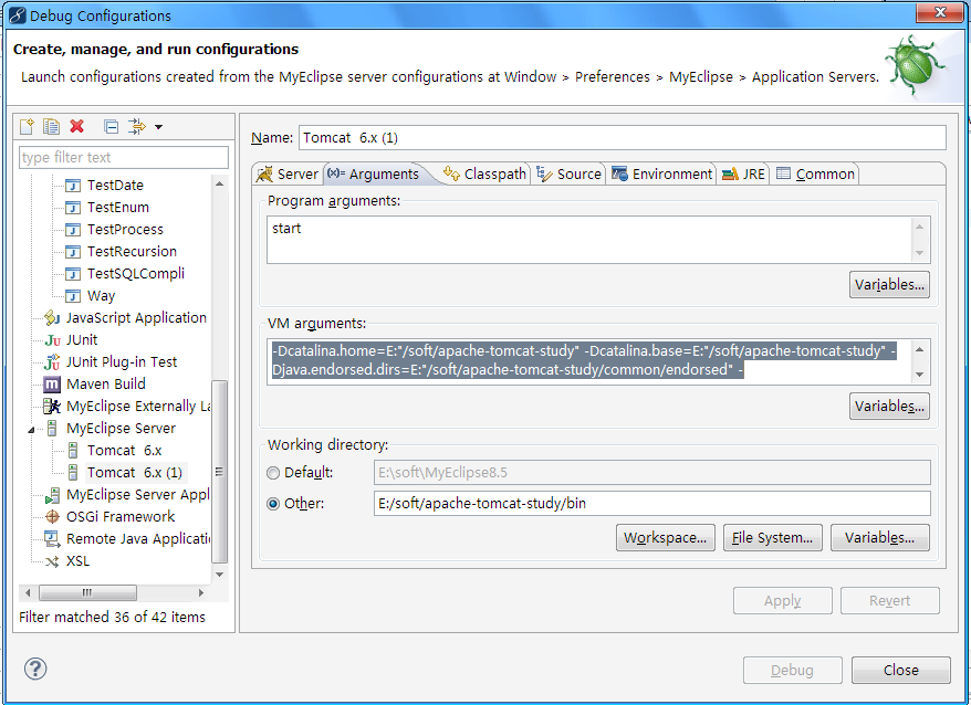 һ��Myeclipse���ͬʱ���ö��Tomcat