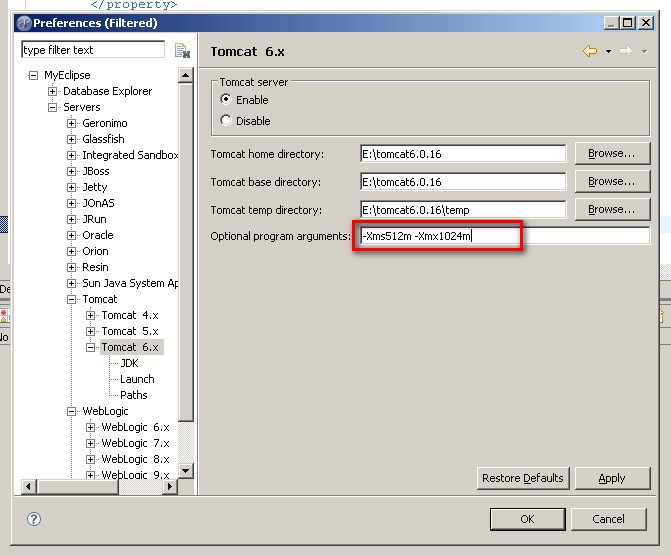 eclipse��tomcat�ڴ洢���������