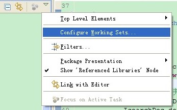 运用Eclipse的Working Set,界面清爽多了