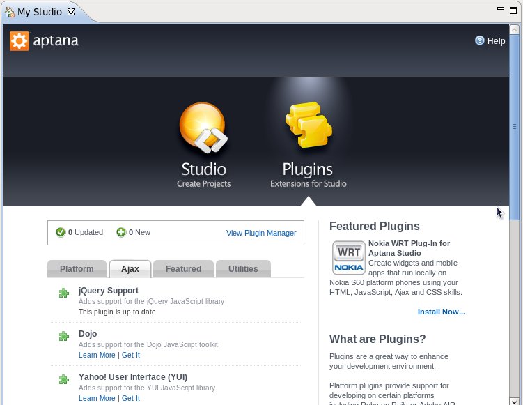 Eclipse装配插件支持jQuery Ext 智能提示