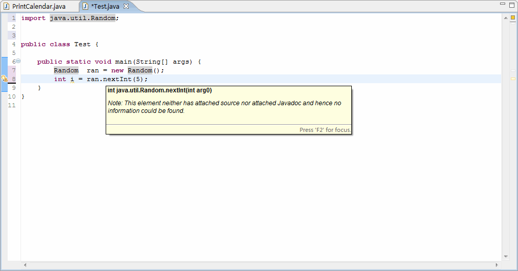 Eclipse  ����  ����  JavaDoc