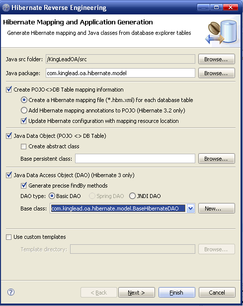 在MyEclipse中配备Hibernate