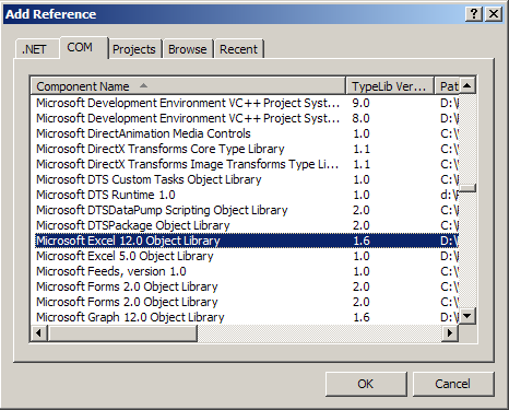 C#Excel 2007ļ