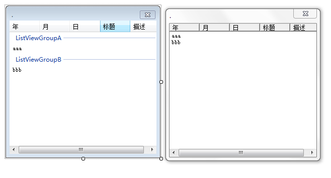 C# ListView й