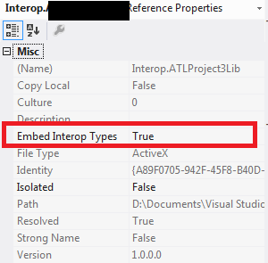 C#һCom,ΪʲôInteropҪΪfalse