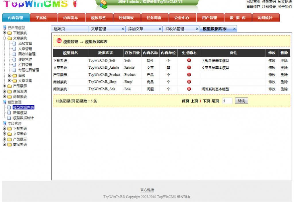 TopWinCMS ��վ����ϵͳ 6.9 bata1 (��Դ��),����ν��