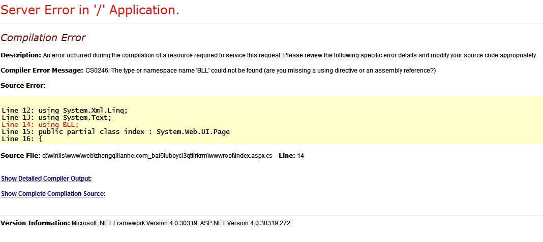 asp.net��վ�ϴ����ռ䣬�Ҳ���dll�����ô����