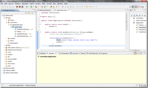 Play Frameworkʩ��Eclipse�����͵���