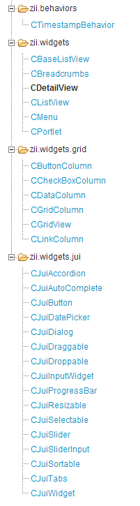 Yii Framework γ(22) UI  Zii