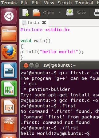 ubuntu±hello world