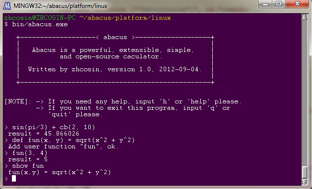 ������ abacus �� ����