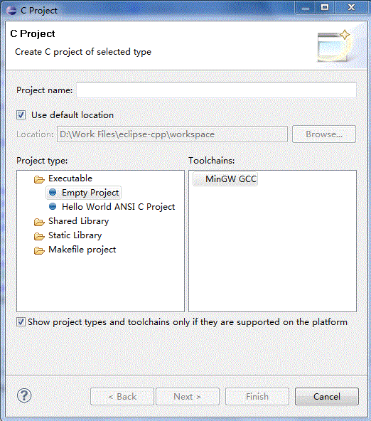 eclipseϵc/c++