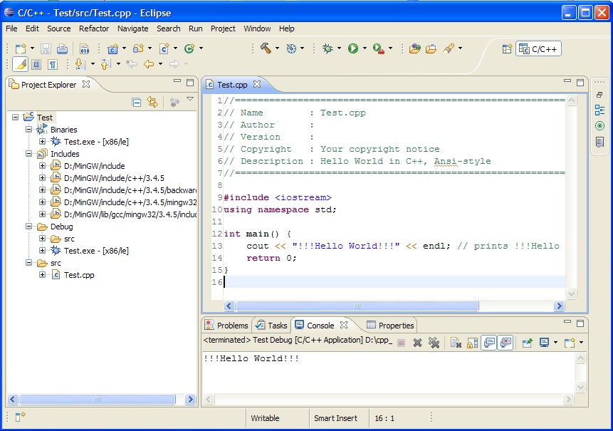 点击查看原始大小图片 Eclipse C++ 施用